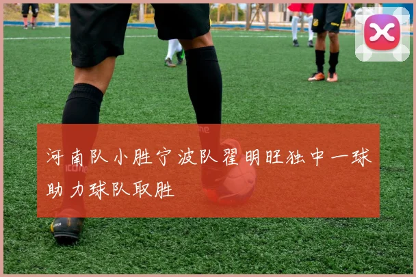 河南队小胜宁波队翟明旺独中一球助力球队取胜